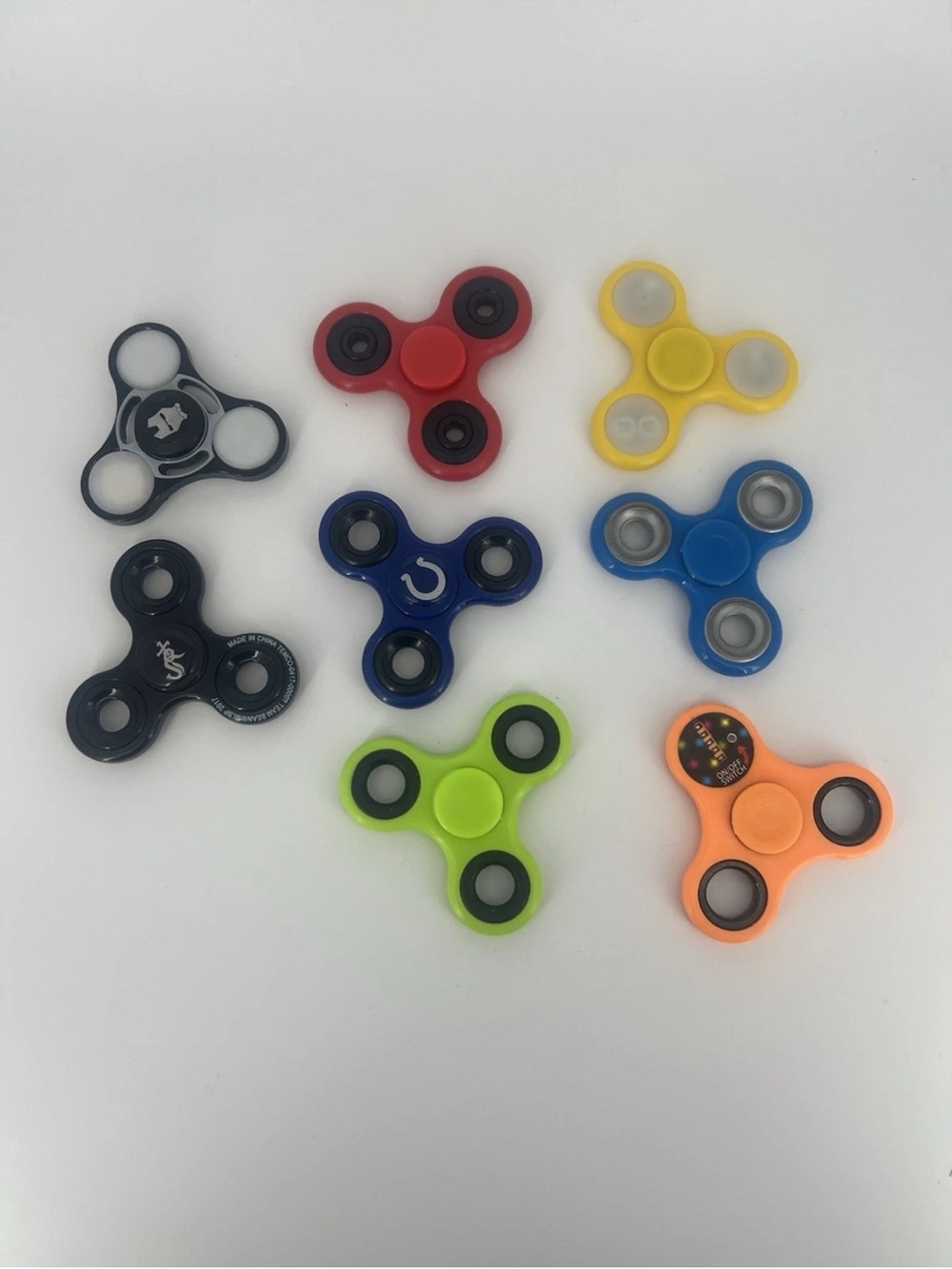 Assorted Neon Fidget Spinners - Multicolor Pack